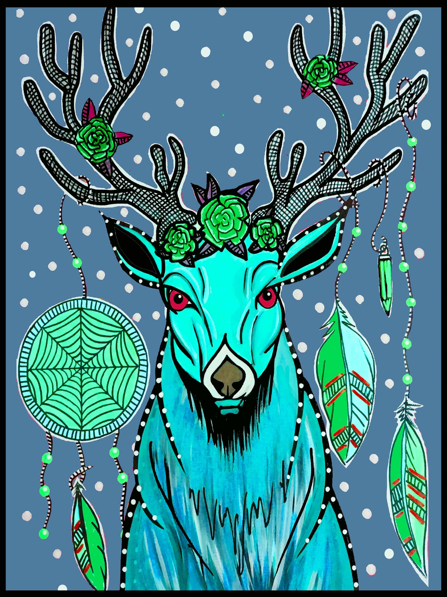 Winter Caribou - Fine Art Print