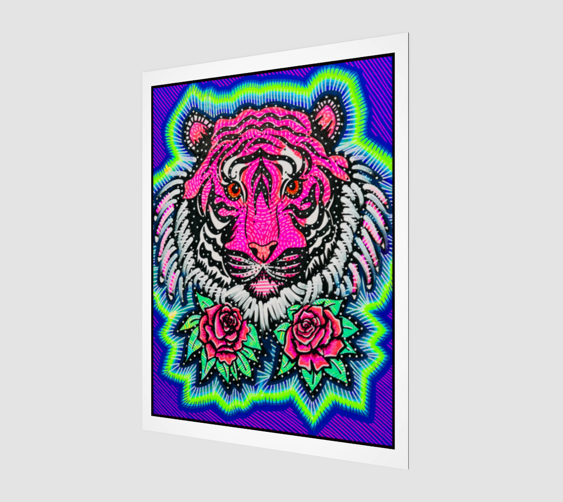 Pink Tigress - Fine Art Print