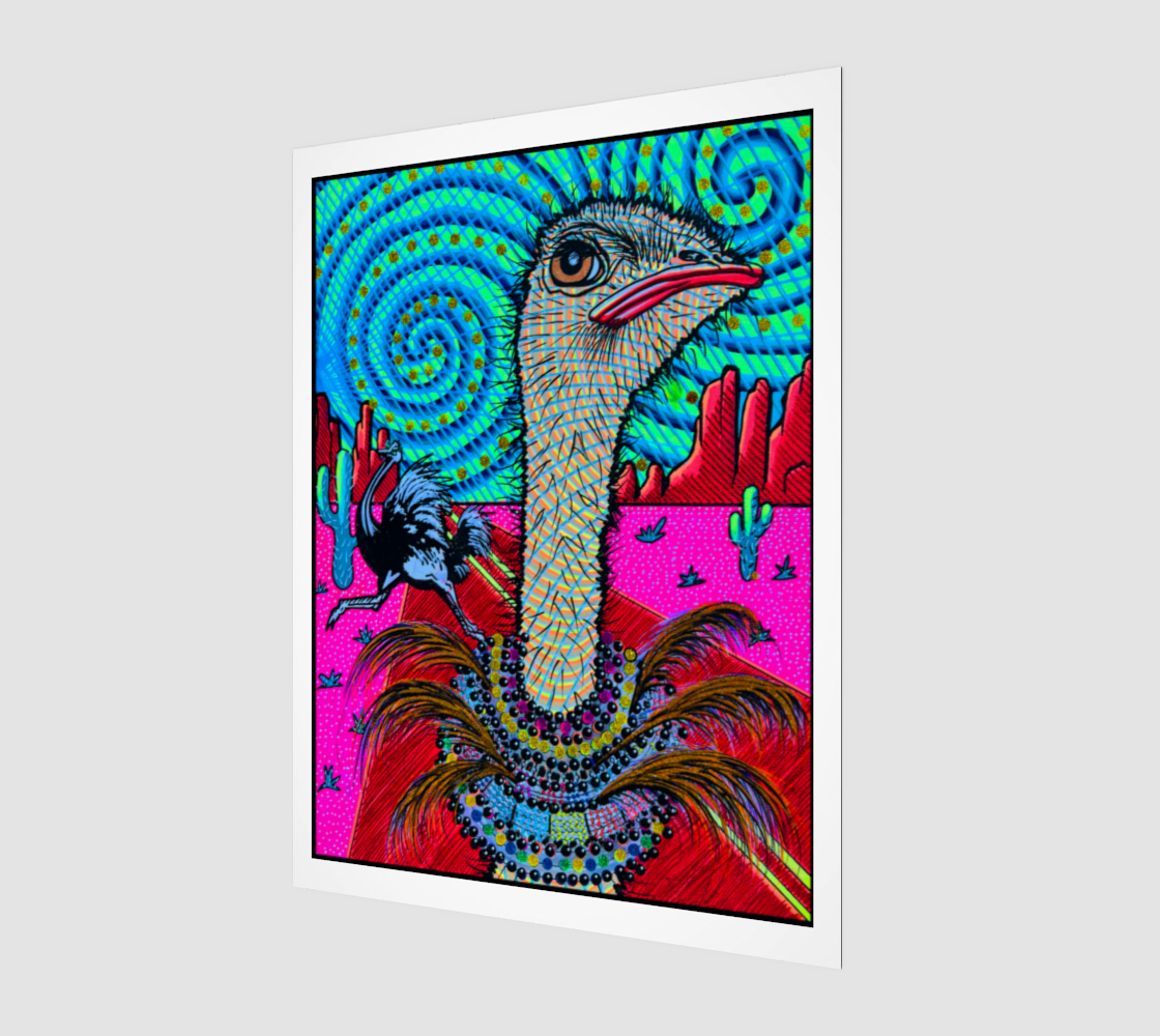 Ostrich - Fine Art Print