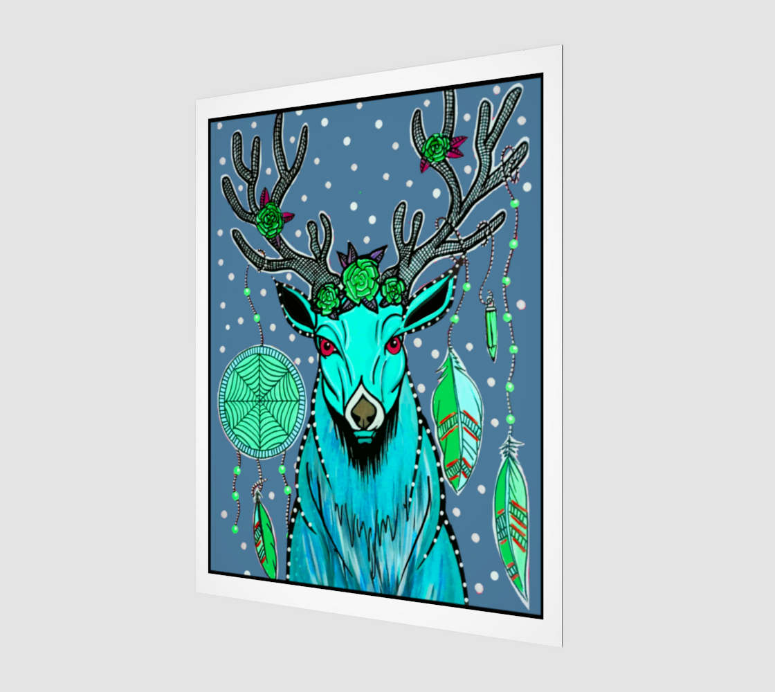 Winter Caribou - Fine Art Print