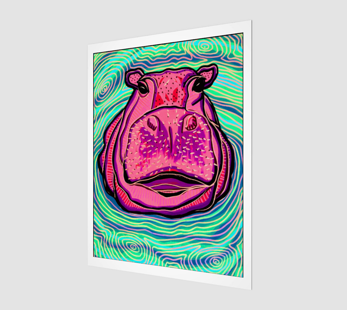 Hippo - Fine Art Print