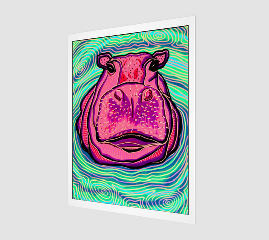 Hippo - Fine Art Print