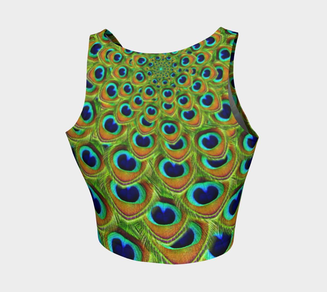 Peacock Crop Top