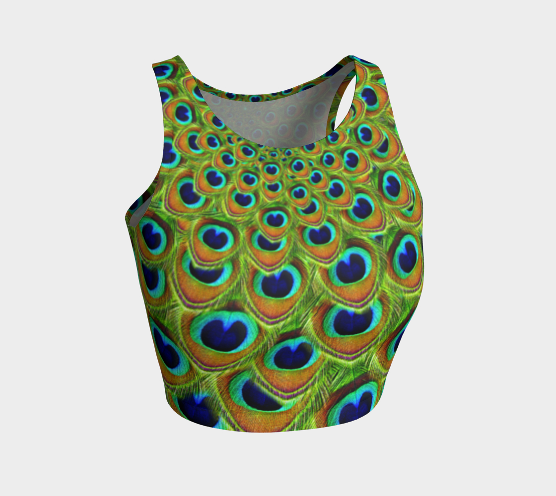 Peacock Crop Top