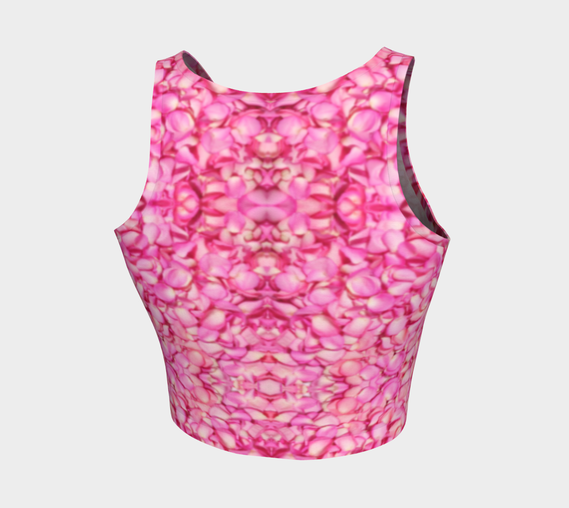 Pink Rose Petal Crop Top