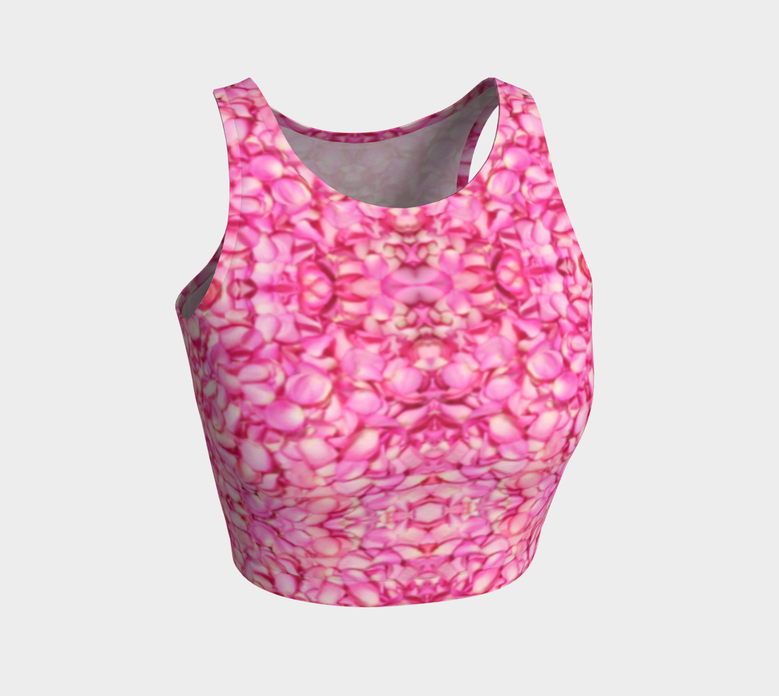 Pink Rose Petal Crop Top