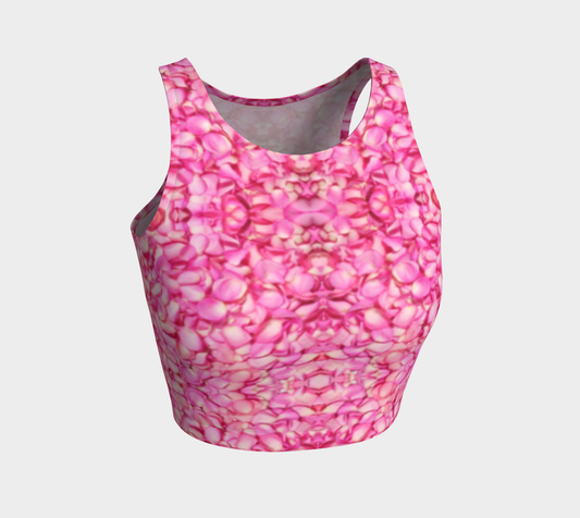 Pink Rose Petal Crop Top