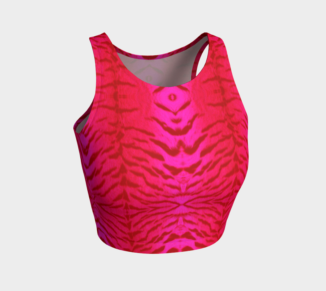 Tiger Queen Pink Crop Top