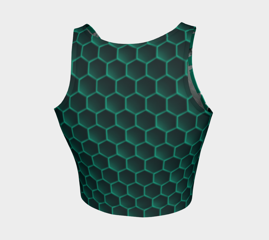 Bee Her Now Green Crop Top