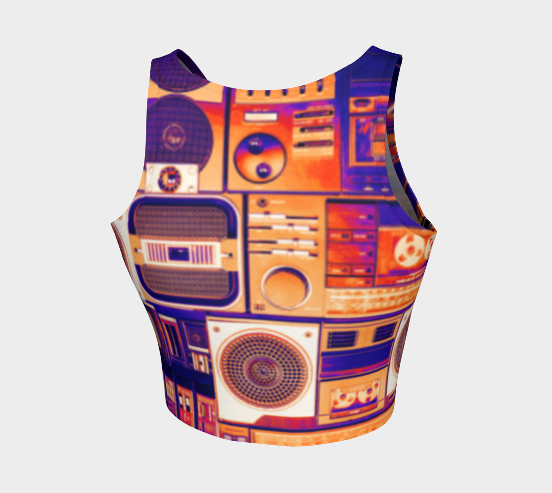 Ghetto Blaster Bowie Crop Top