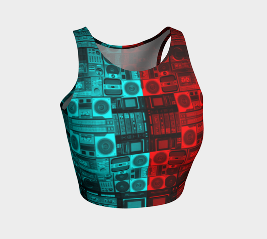 Ghetto Blaster 3D Crop Top