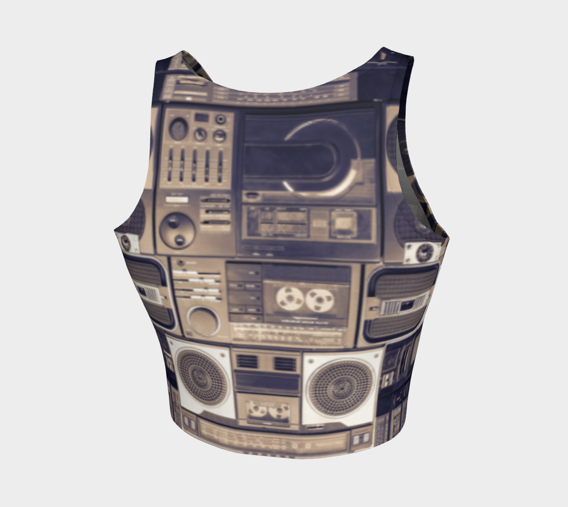 Ghetto Blaster Crop Top