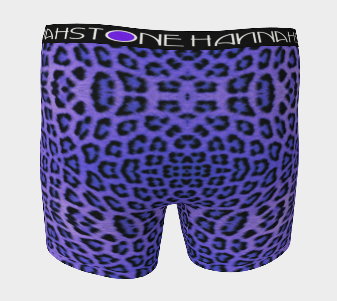 Leopard King Purple Boxer Briefs