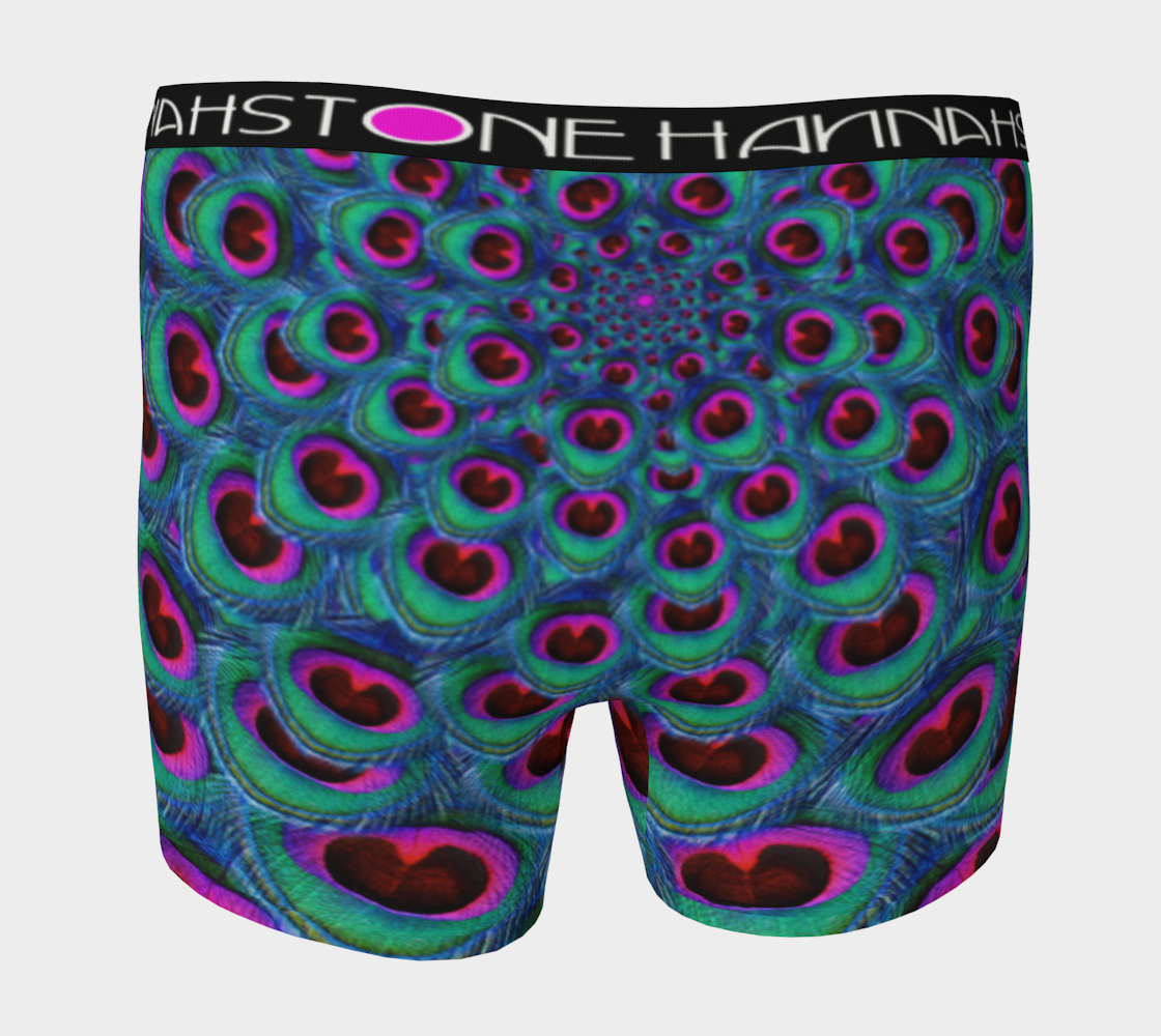 Purple Peacock Boxer Briefs