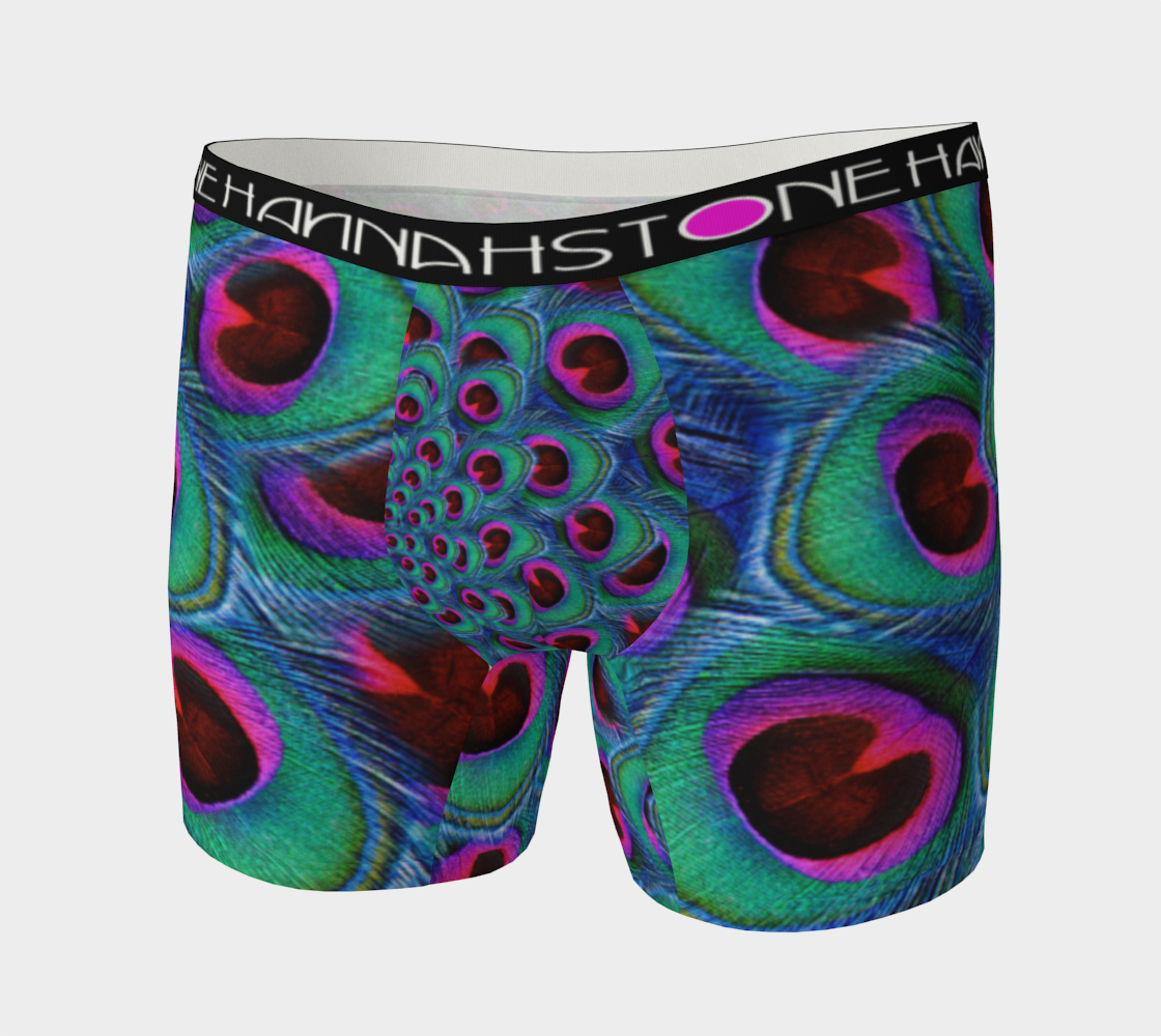 Purple Peacock Boxer Briefs