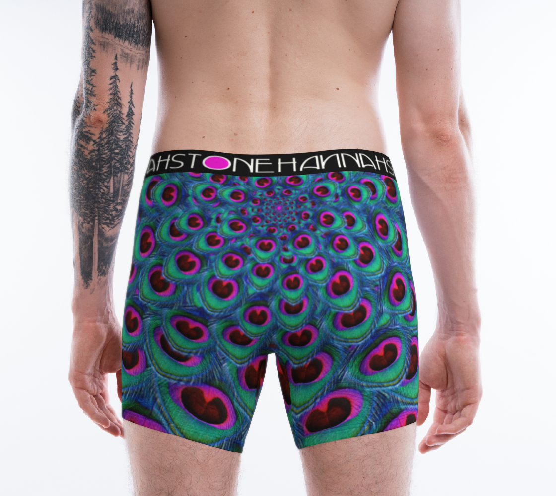 Purple Peacock Boxer Briefs