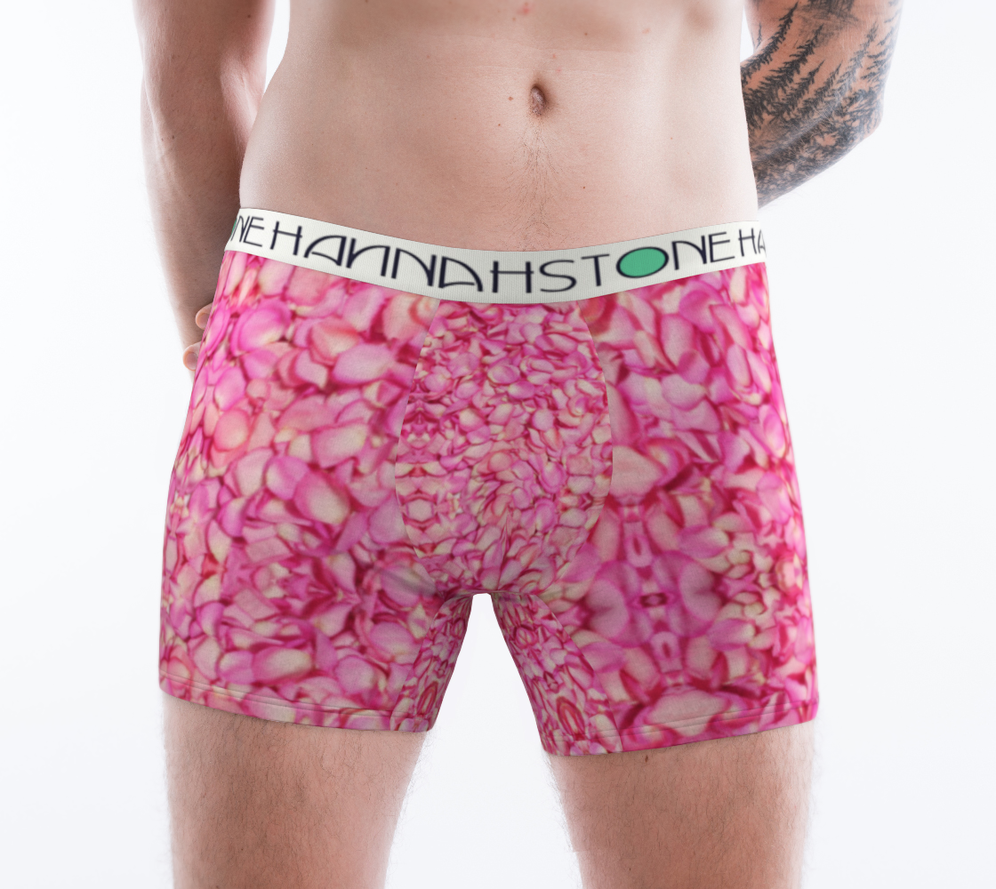 Pink Rose Petal Boxer Briefs