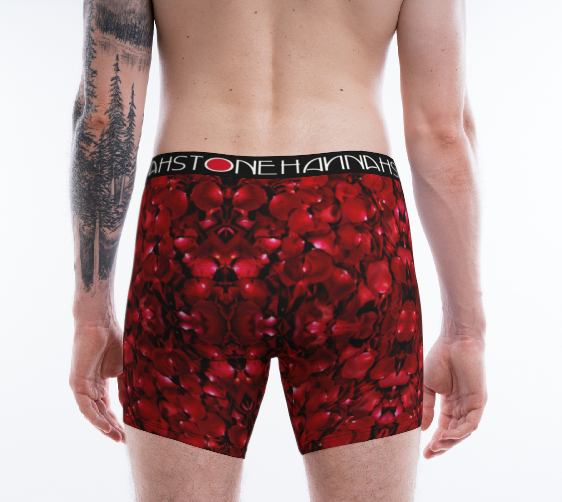 Red Rose Petal Boxer Briefs