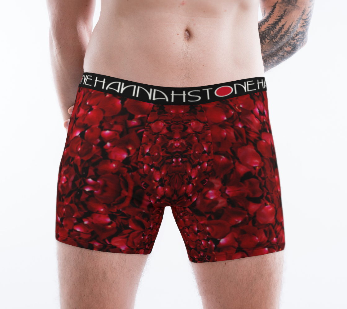 Red Rose Petal Boxer Briefs