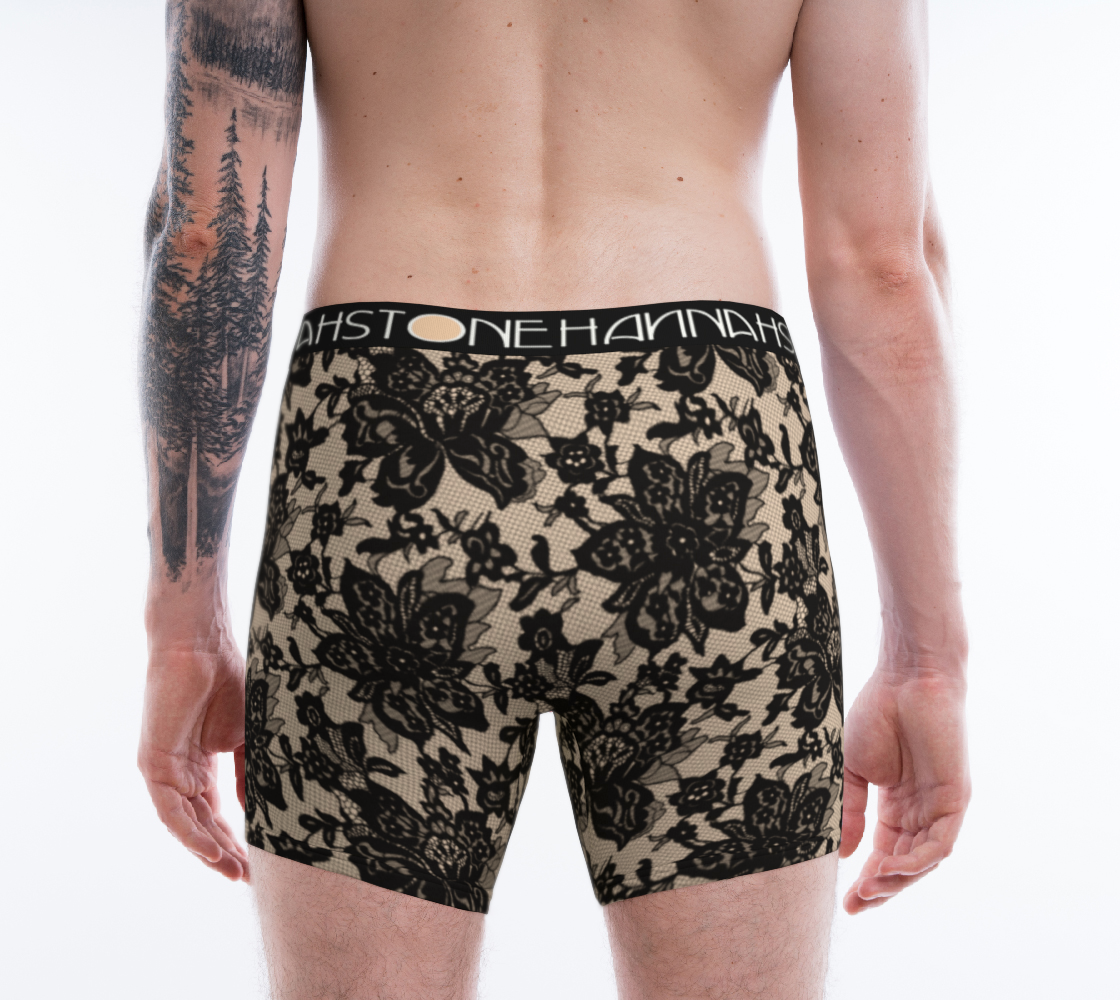 Black Lace Boxer Briefs