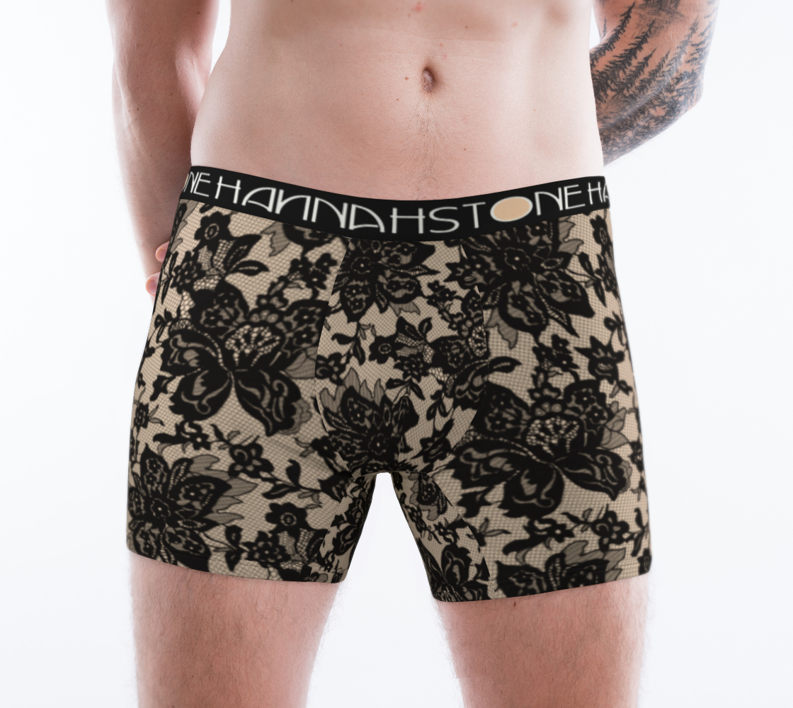 Black Lace Boxer Briefs