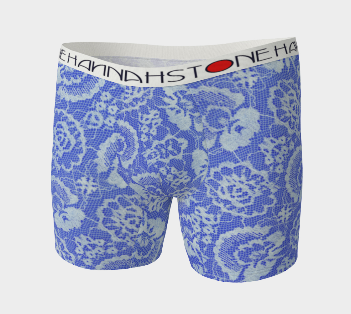 Blue Lace Boxer Briefs