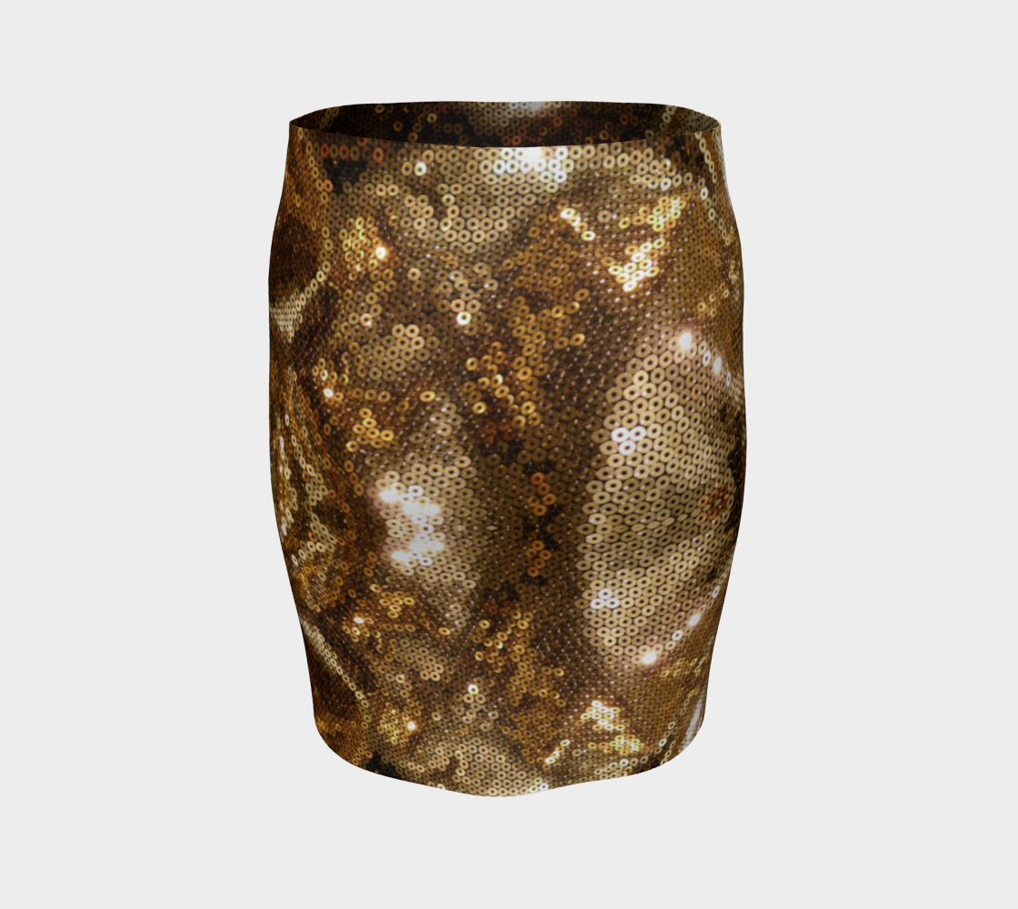 Gold Rush Pencil Skirt