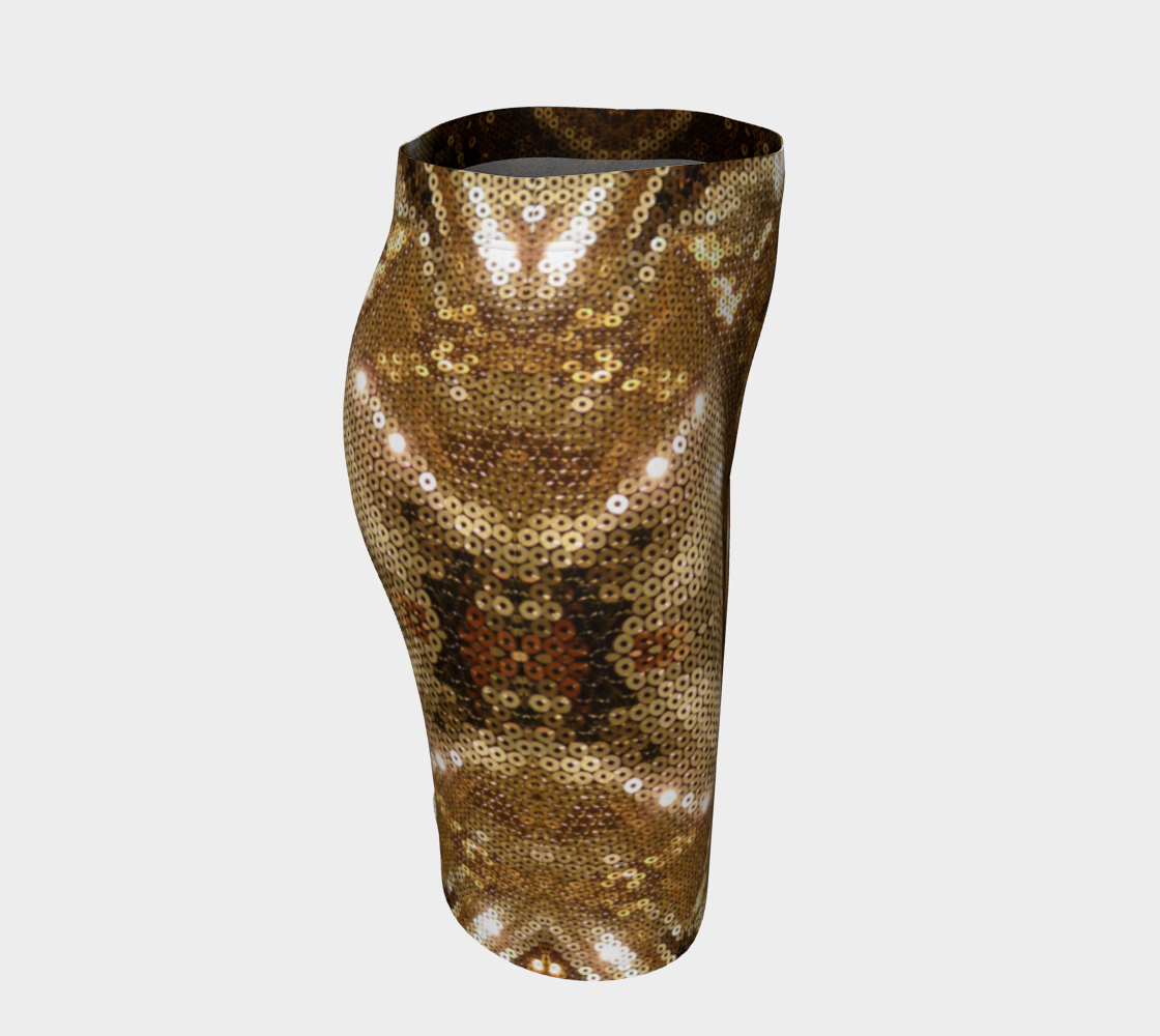 Gold Rush Pencil Skirt