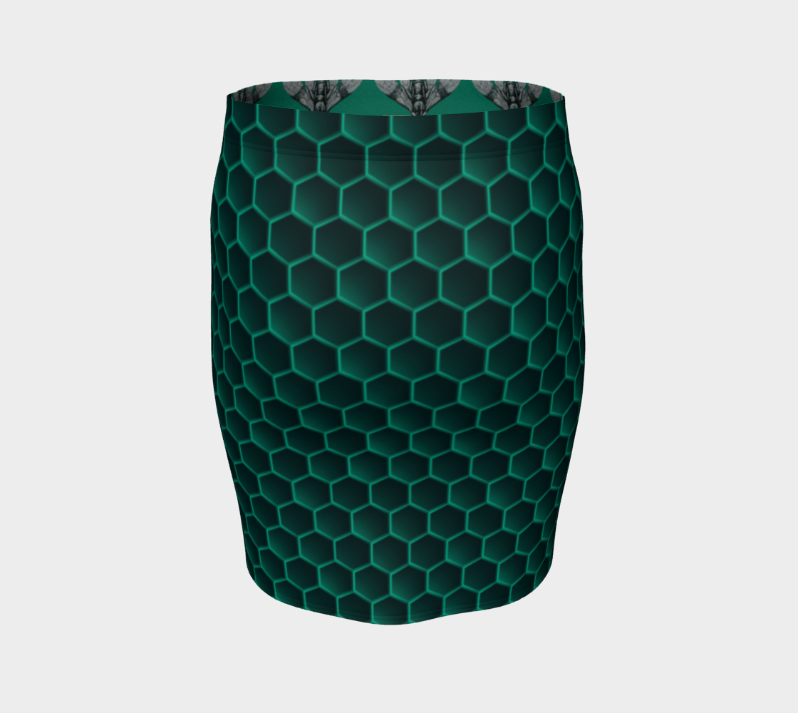 Bee Her Now Green Pencil Skirt