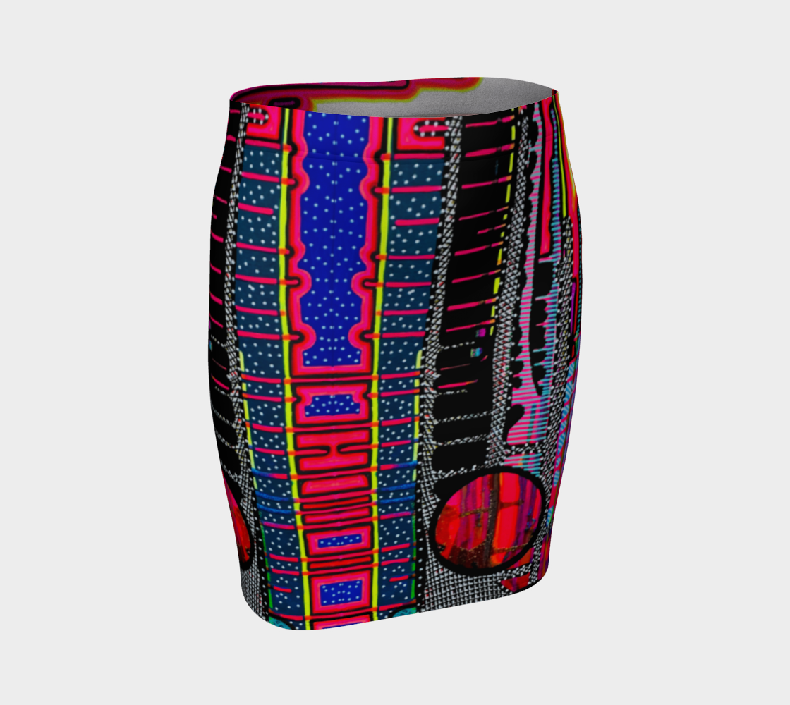 Abstract Pop Art Pencil Skirt