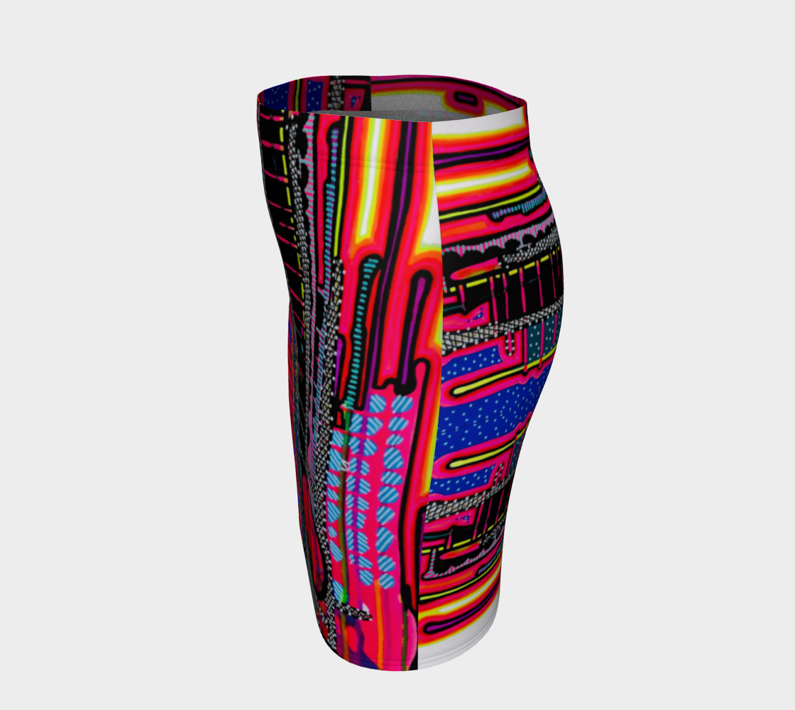 Abstract Pop Art Pencil Skirt