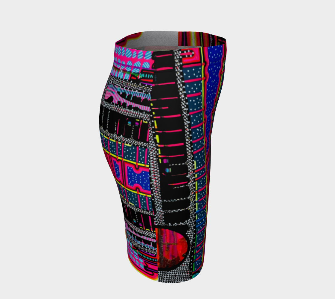 Abstract Pop Art Pencil Skirt