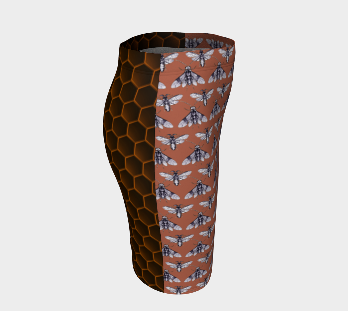 Bee Her Now Terracotta Pencil Skirt