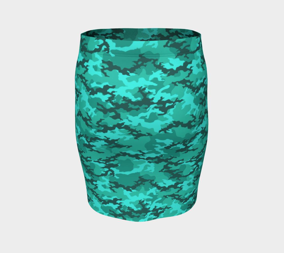 Lemuria Camo Pencil Skirt