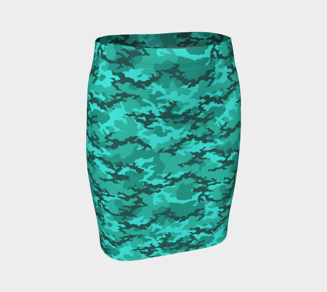 Lemuria Camo Pencil Skirt