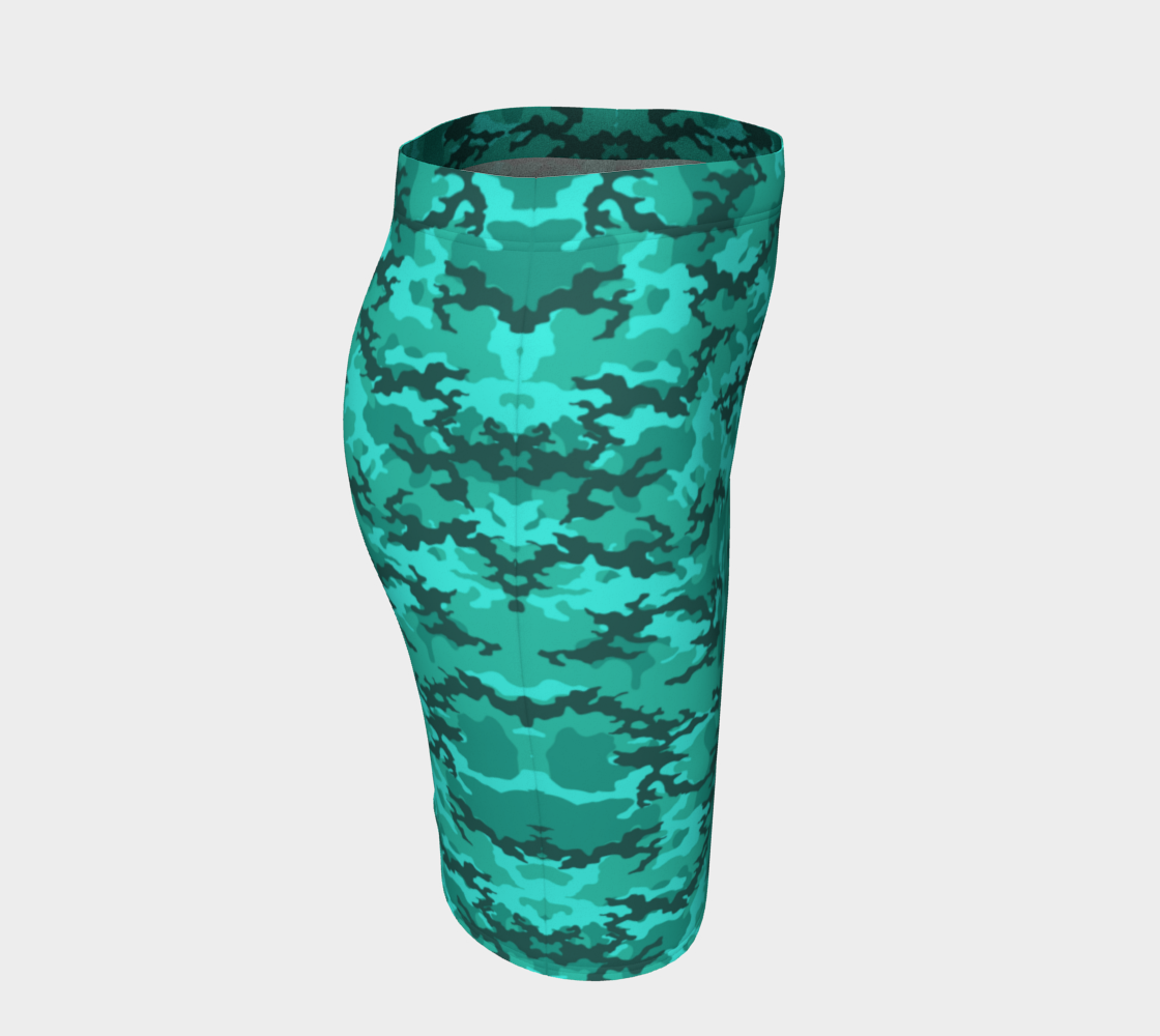 Lemuria Camo Pencil Skirt