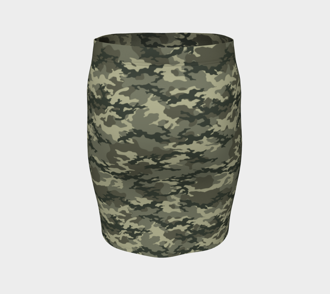 Camo Pencil Skirt