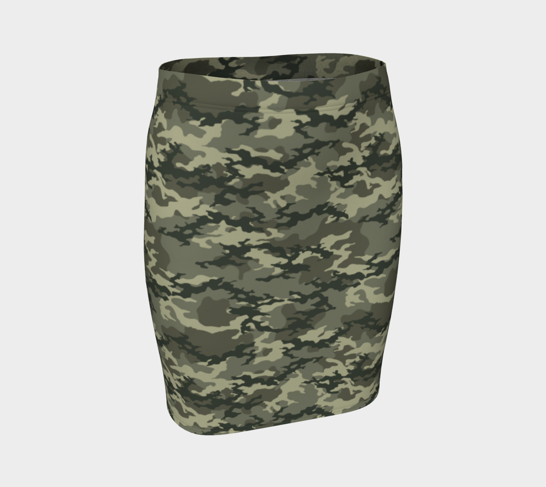 Camo Pencil Skirt