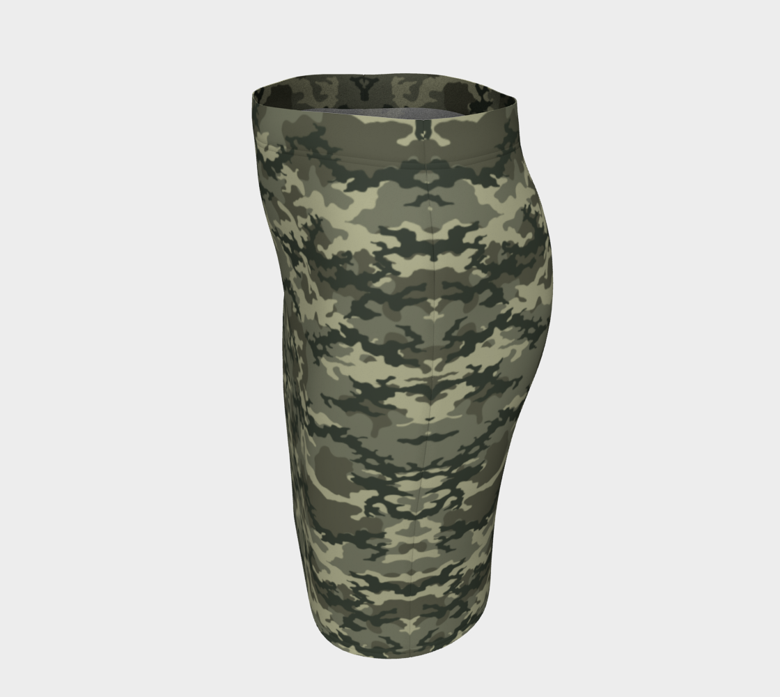 Camo Pencil Skirt