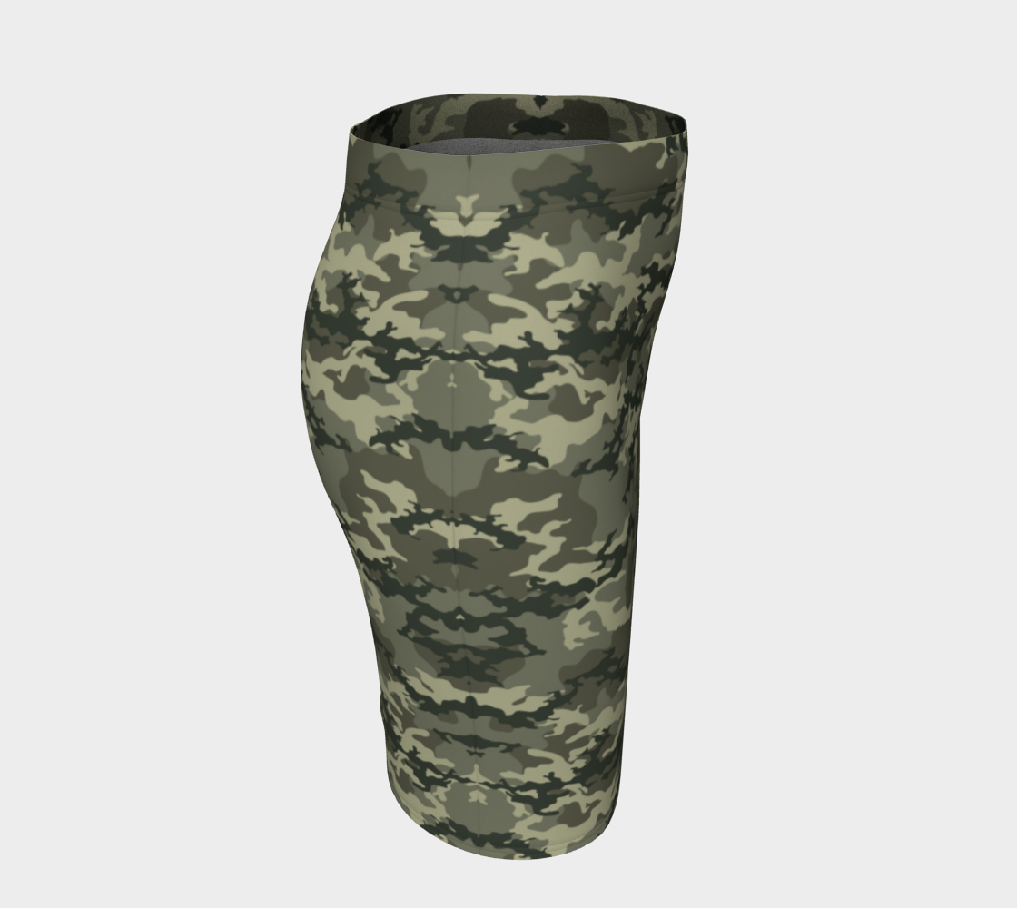 Camo Pencil Skirt