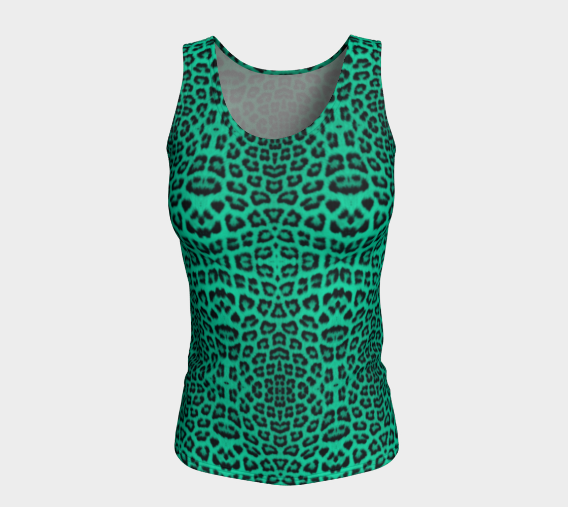 Leopard Mint Tank Top