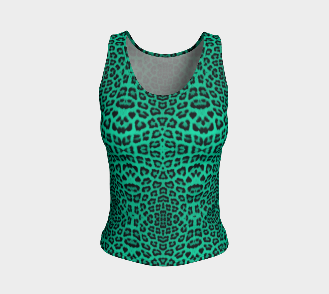 Leopard Mint Tank Top