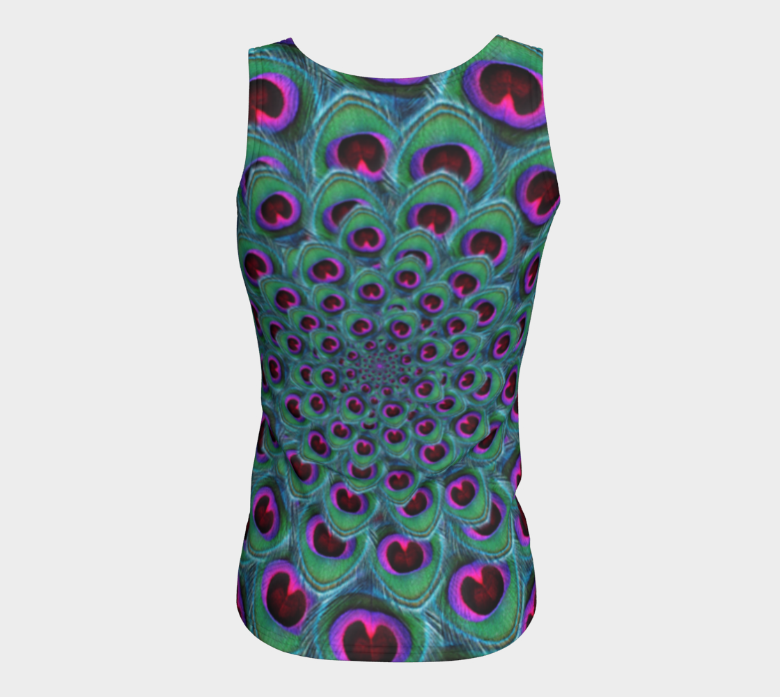 Purple Peacock Tank Top