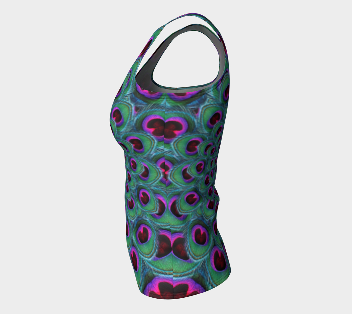 Purple Peacock Tank Top