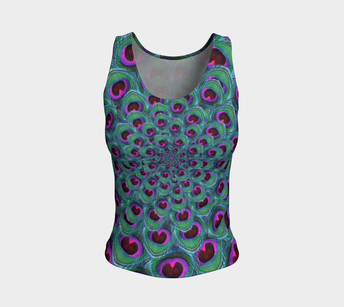 Purple Peacock Tank Top