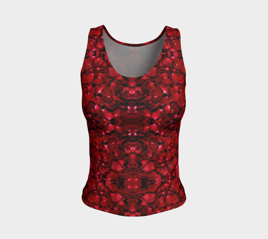 Red Rose Petal Tank Top