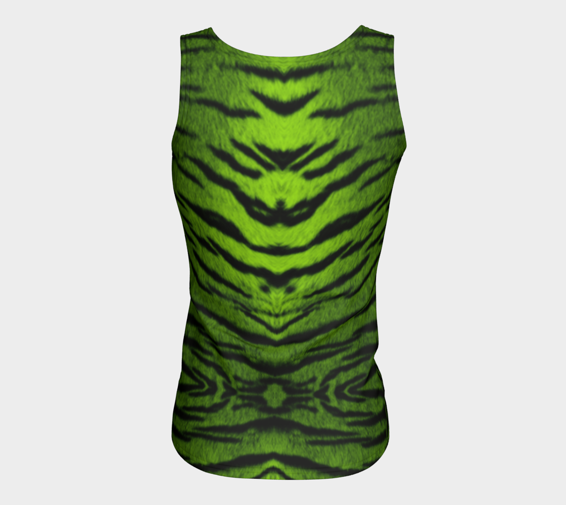 Tiger Queen Green Tank Top