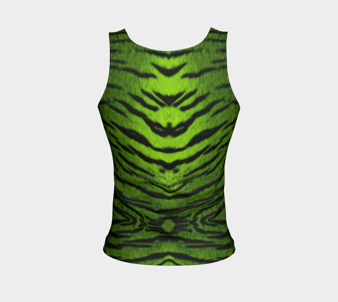 Tiger Queen Green Tank Top