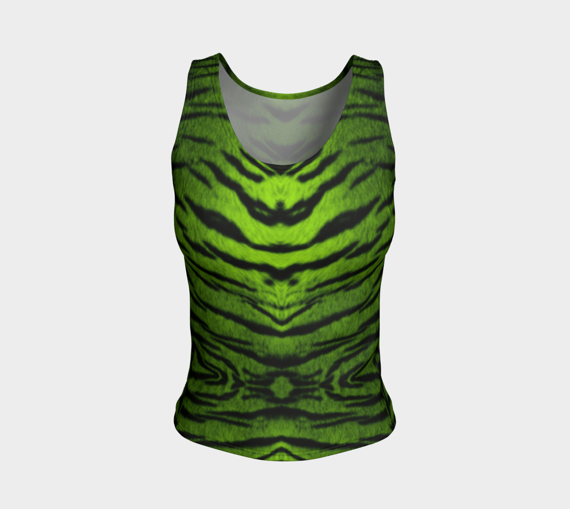 Tiger Queen Green Tank Top