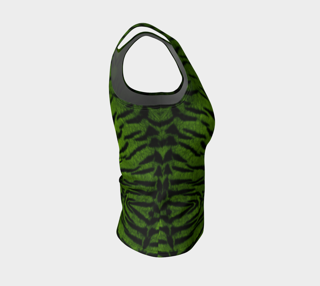 Tiger Queen Green Tank Top